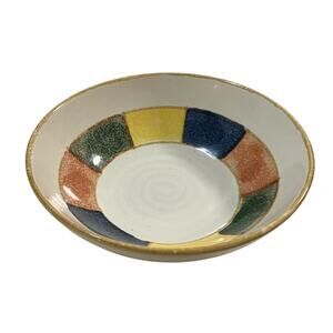 RARE Sakura Sioux 7 3/4" Soup/Cereal Bowl Port Of Call Stoneware Multicolor